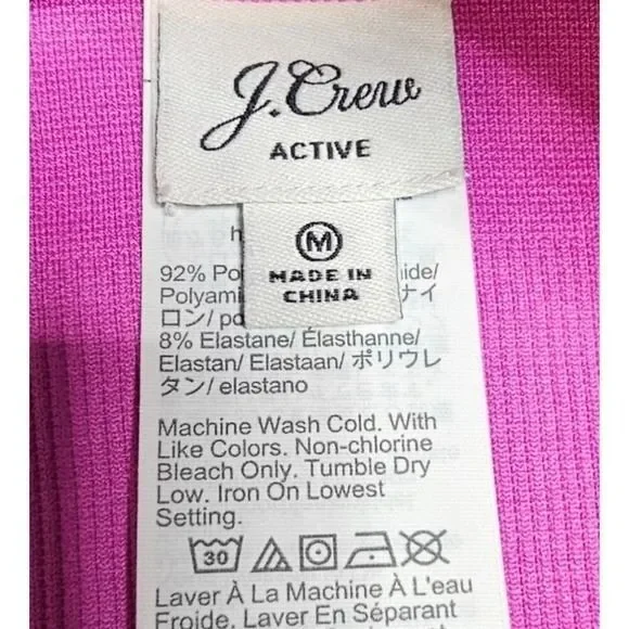 J. Crew SculptStretch Womens M High Rise Ribbed Pink Bike Shorts - Picture 11 of 11